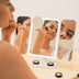 Miled InnovaGoods Rechargeable Trifold Makeup Mirror with Magnification and LED Light