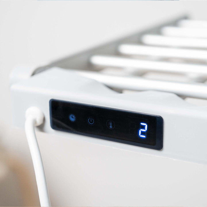 InnovaGoods Warmmat 230 W 20-Bar Folding Electric Clothesline with Wings, Touch Screen, Timer and Temperature Control
